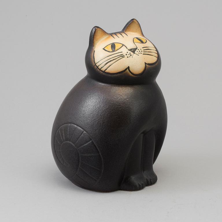 LISA LARSON, figurin, stengods, "Minikatt", K-Studion Gustavsberg.