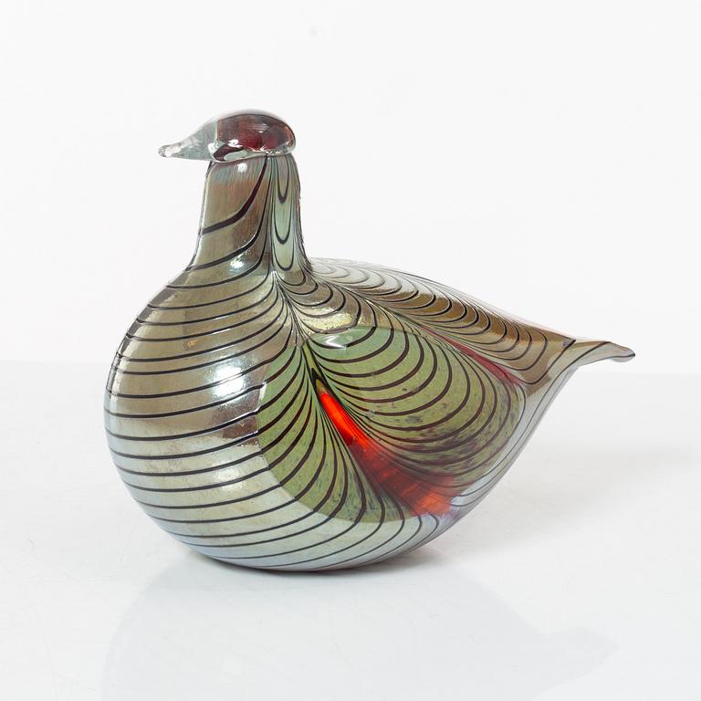 Oiva Toikka, fågel, glas, Nuutajärvi, Notsjö, Finland.