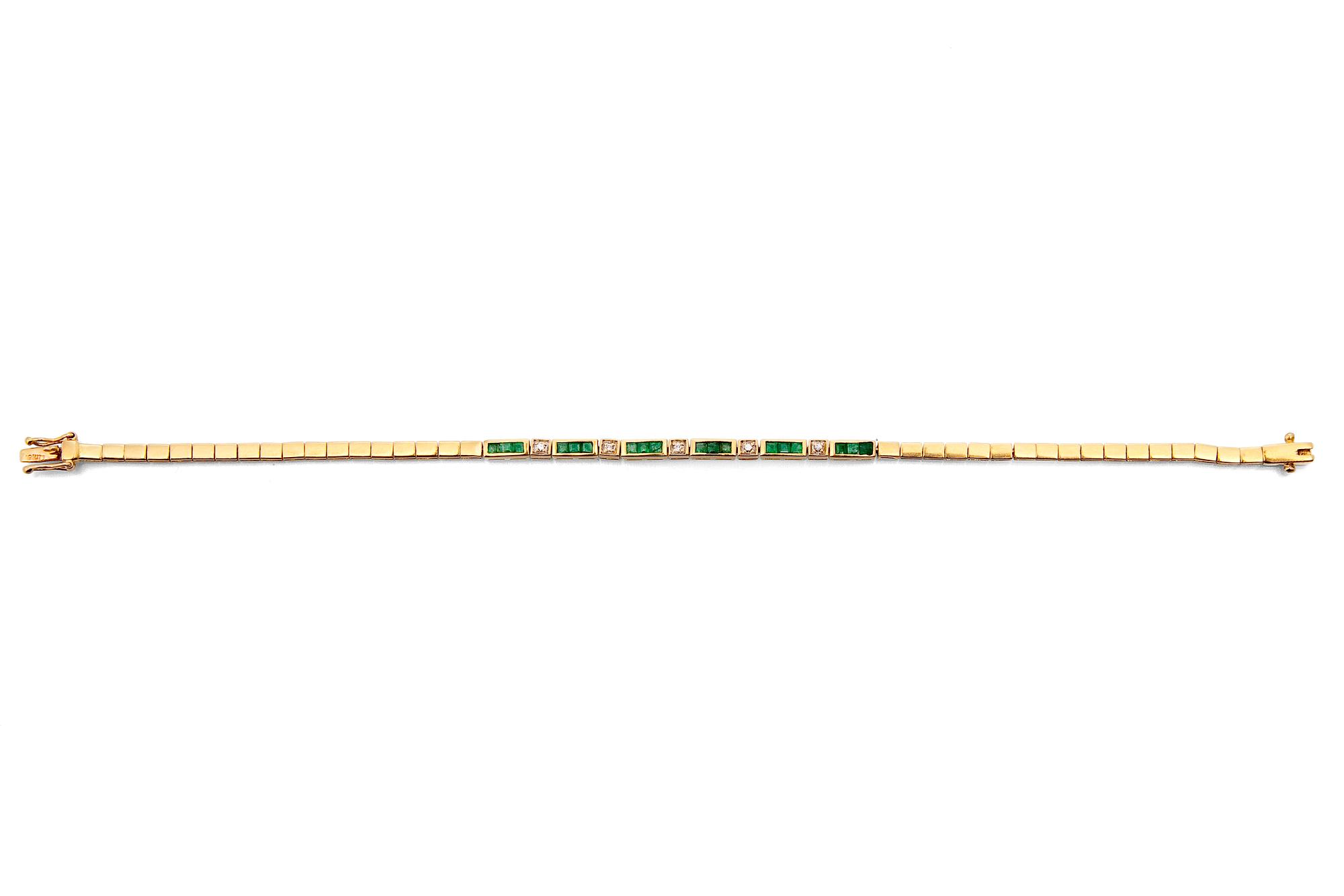 DIAMOND / EMERALD BRACELET.