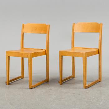 A set of six mid 20th century chairs 'Orkesterstolen' by Sven Markelius.