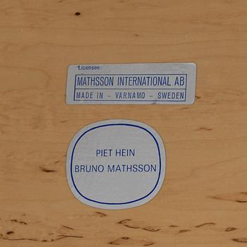 Bruno Mathsson, & Piet Hein, a 'Super ellpitical' coffee table from Mathsson International.
