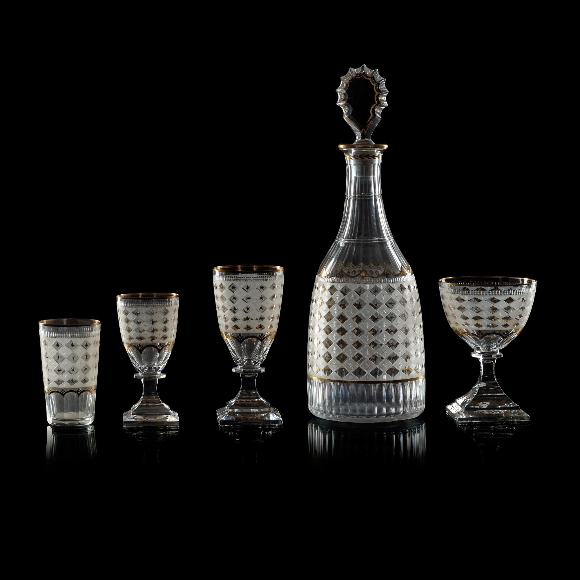 A Swedish Kosta 'Odelberg' 50 pieces glass service.