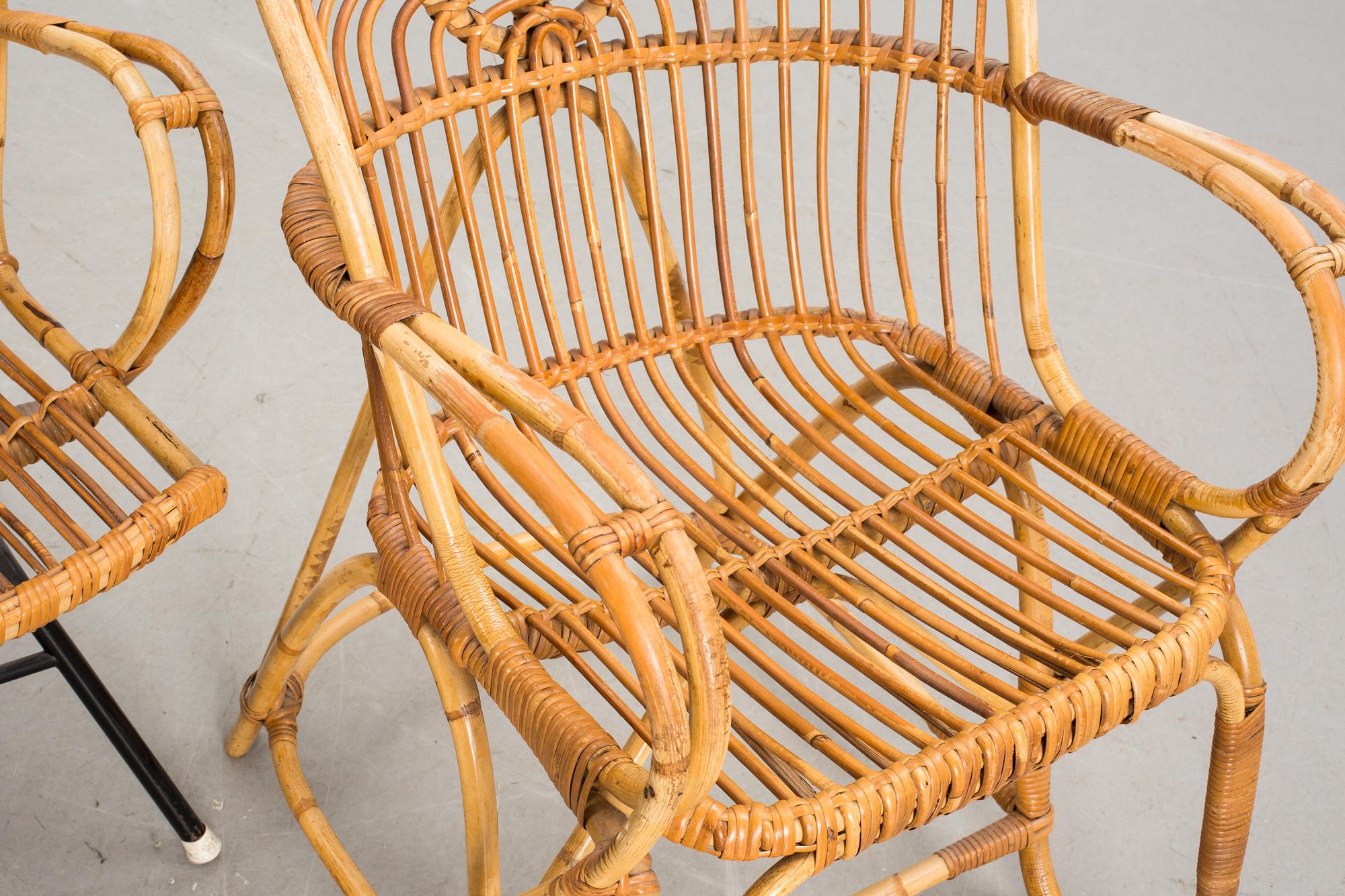 KORGSTOLAR, 3 st, 1900-tal.