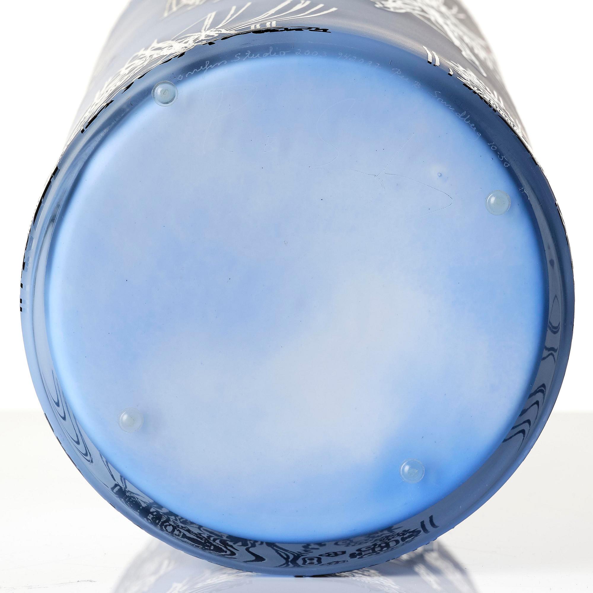 Per B. Sundberg, vas, "Wallpaper", glas, lim. ed. 50, Orrefors Studio, 2003.