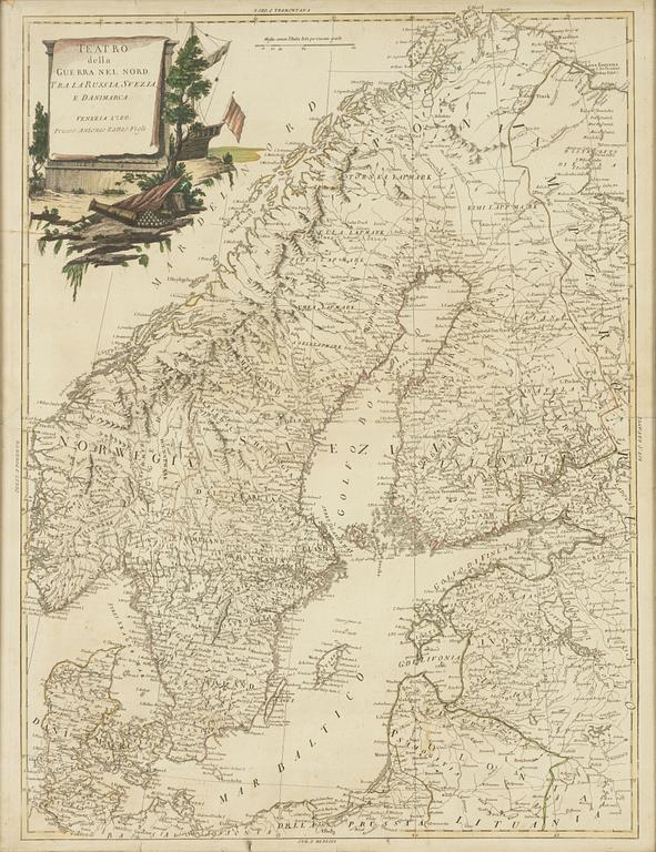 Karta/kopparstick av Antonio Zatta (1757-1797).