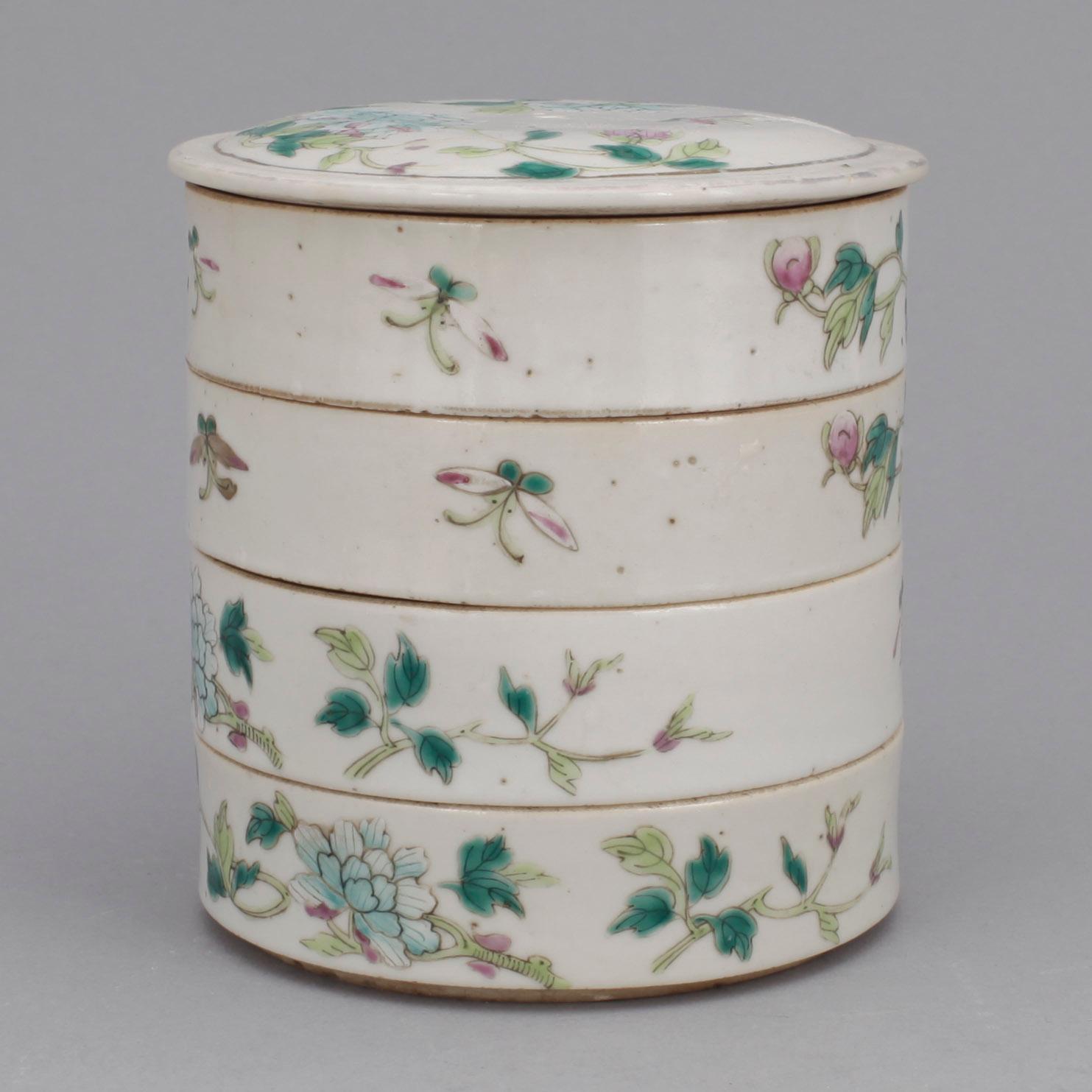 PARTI PORSLIN, 4 delar. Kina. 1800/1900-tal.