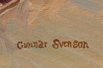 Gunnar Svenson, "Nature morte med statyett".