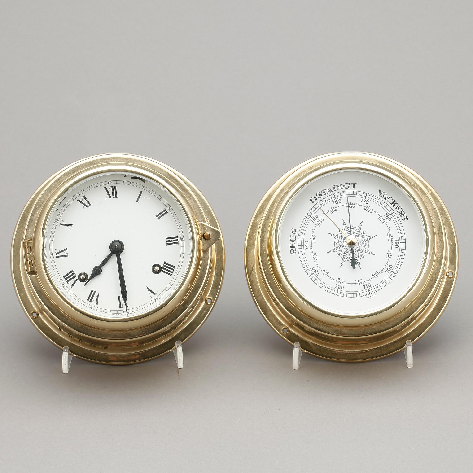 SKEPPSKLOCKA OCH BAROMETER, 1900-talets andra hälft.