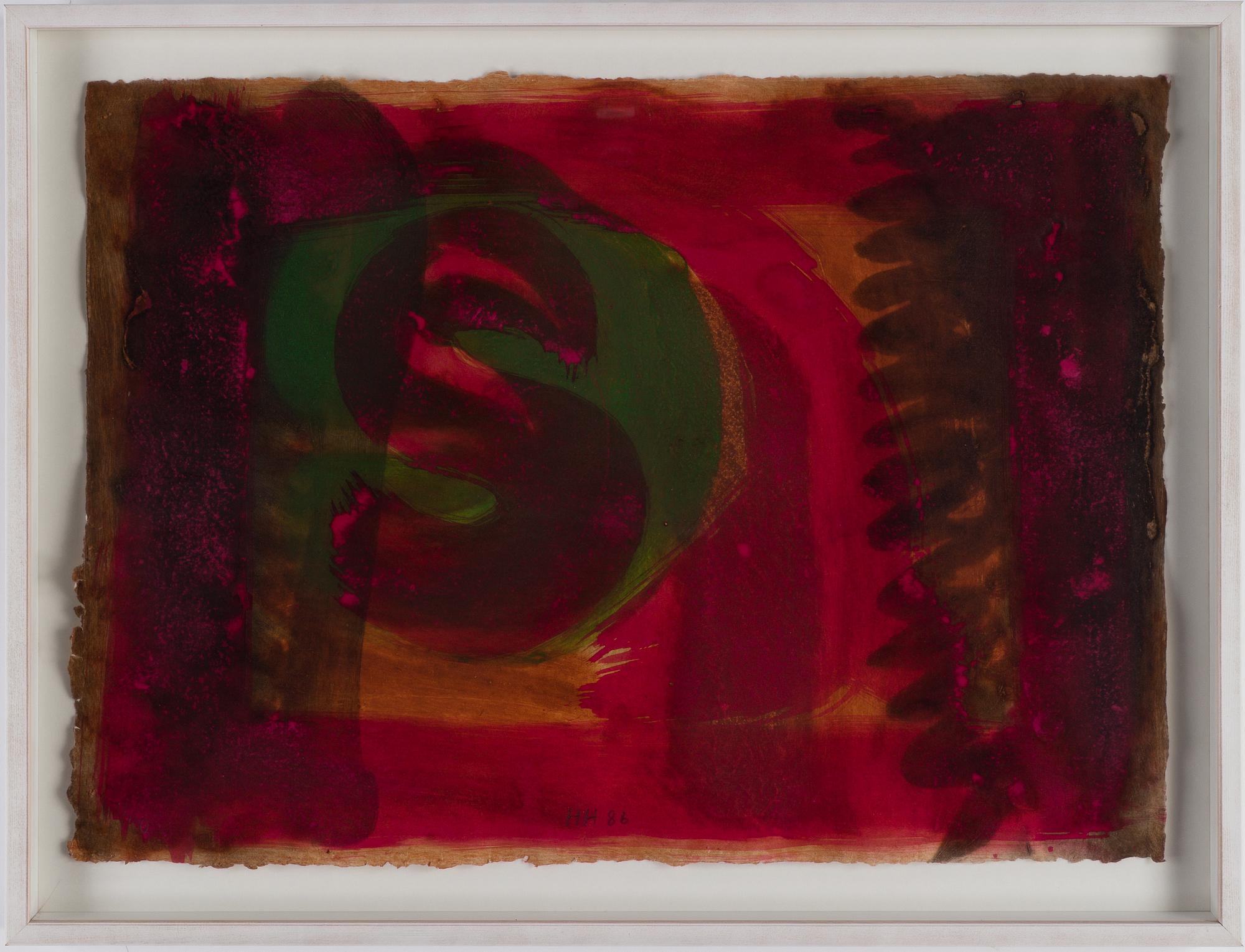 HOWARD HODGKIN, lift ground etching with aquatint and carborundum, signed 67/100. Dated -86.