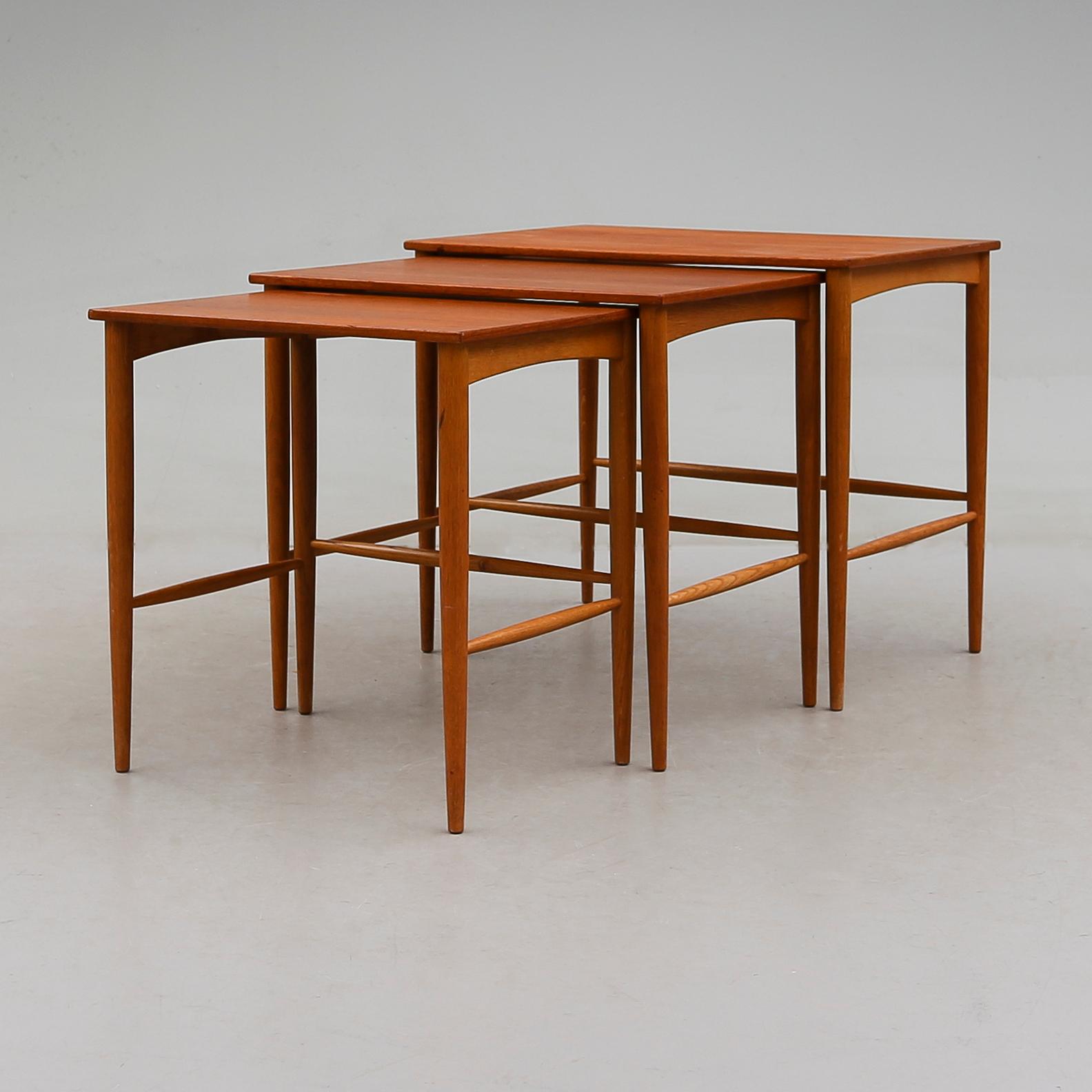 SATSBORD, 3 delar, Bertil Fridhagen, Bodafors, 1960-tal.