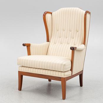 Carl Malmsten, armchair, "The Housefather", OH Sjögren 1988.