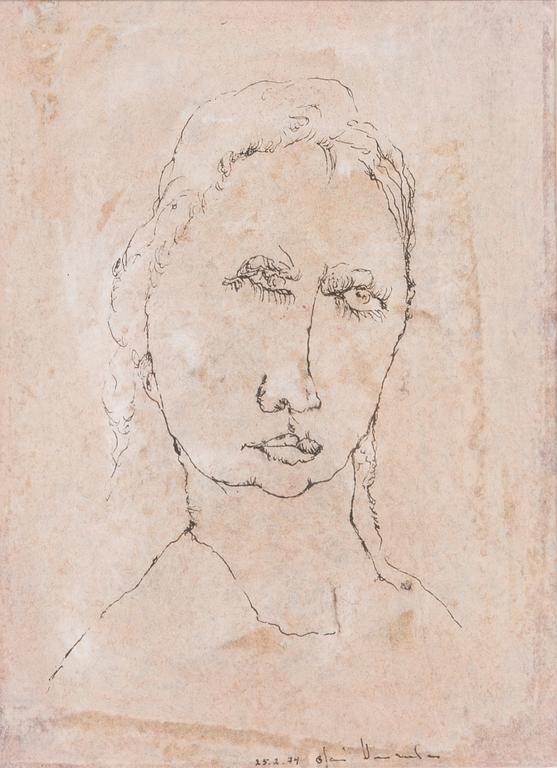 Olavi Vaarula, mixed media, signed and dated -74.