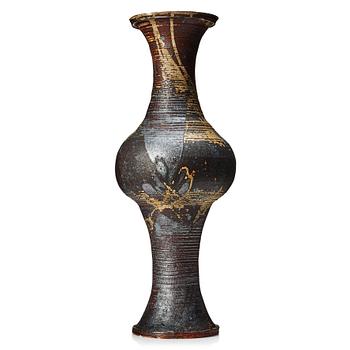 83. Kyllikki Salmenhaara, a stoneware floor vase, Arabia, Finland 1950's.