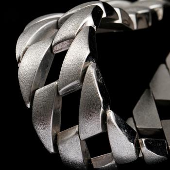 ARMLÄNK, silver, importstämplad, 1900-talets tredje kvartal. Vikt 37 g.