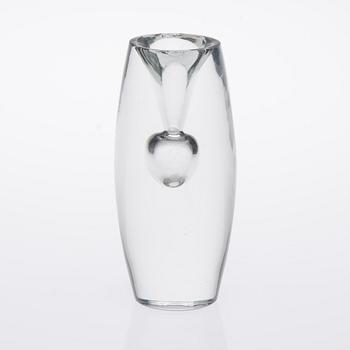 GLASSKULPTUR / VAS, glas, "Tokio", signerad Tapio Wirkkala Iittala -55.