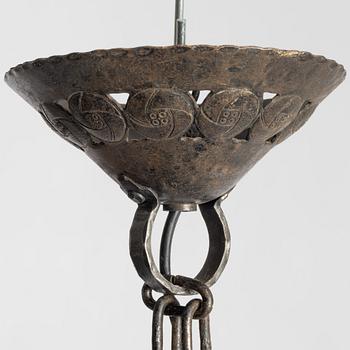 Taklampa, jugend, omkring år 1900.