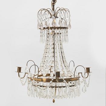 A Gustavian style chandelier, 20th Century.