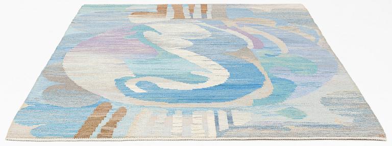 A carpet, tapestry weave, signed B (Bohusslöjd) 245 x 195 cm.