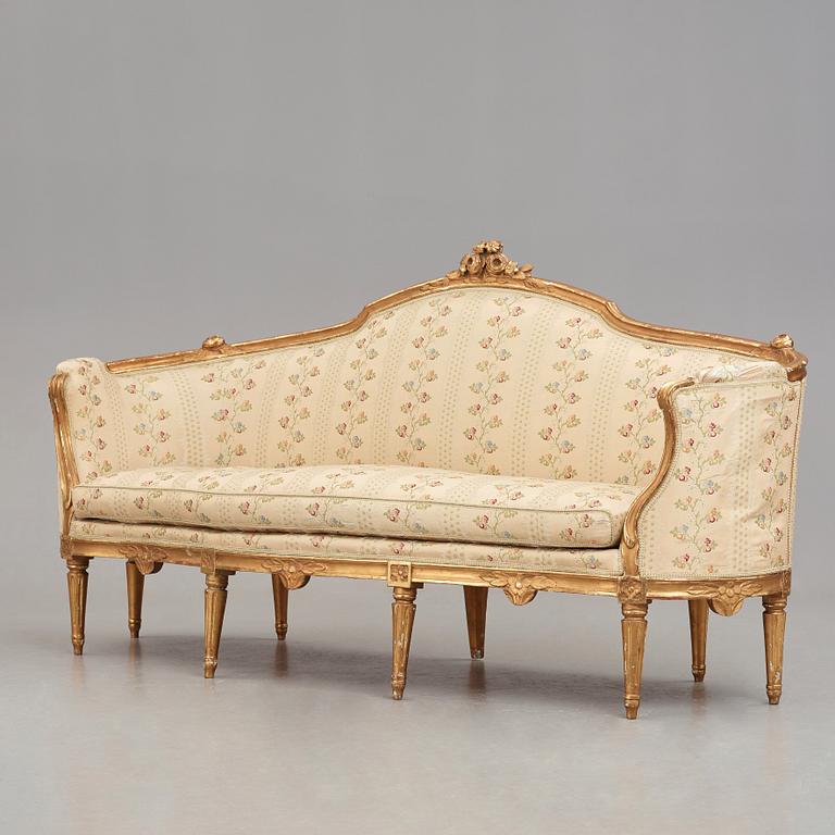 A Gustavian late 18th century sofa.