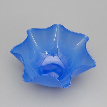 SKÅL, glas, Wilke Adolfsson, signerad och daterad -86.