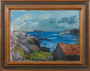 An oil painting, signed by PER FALK.
