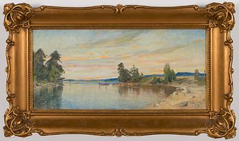 Elias Muukka, oil on canvas, signed and dated-23.