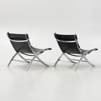 Antonio Citterio, a pair of 'Timeless" lounge chairs, Flexform, Italy.