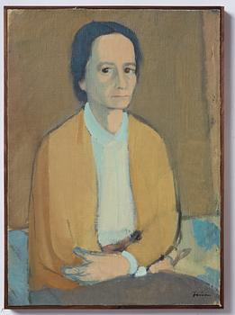 Vera Frisén, oil on relined canvas, signed.