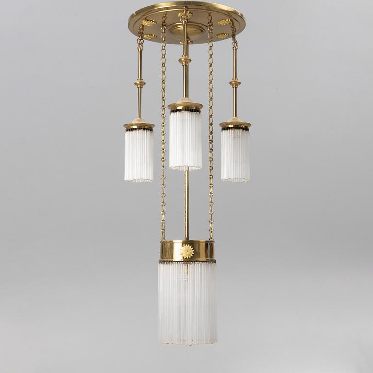 An early 20th century chandelier, Sweden.