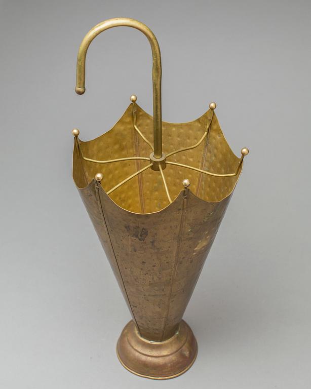 PARAPLYSTÄLL, mässing. 1900-tal.