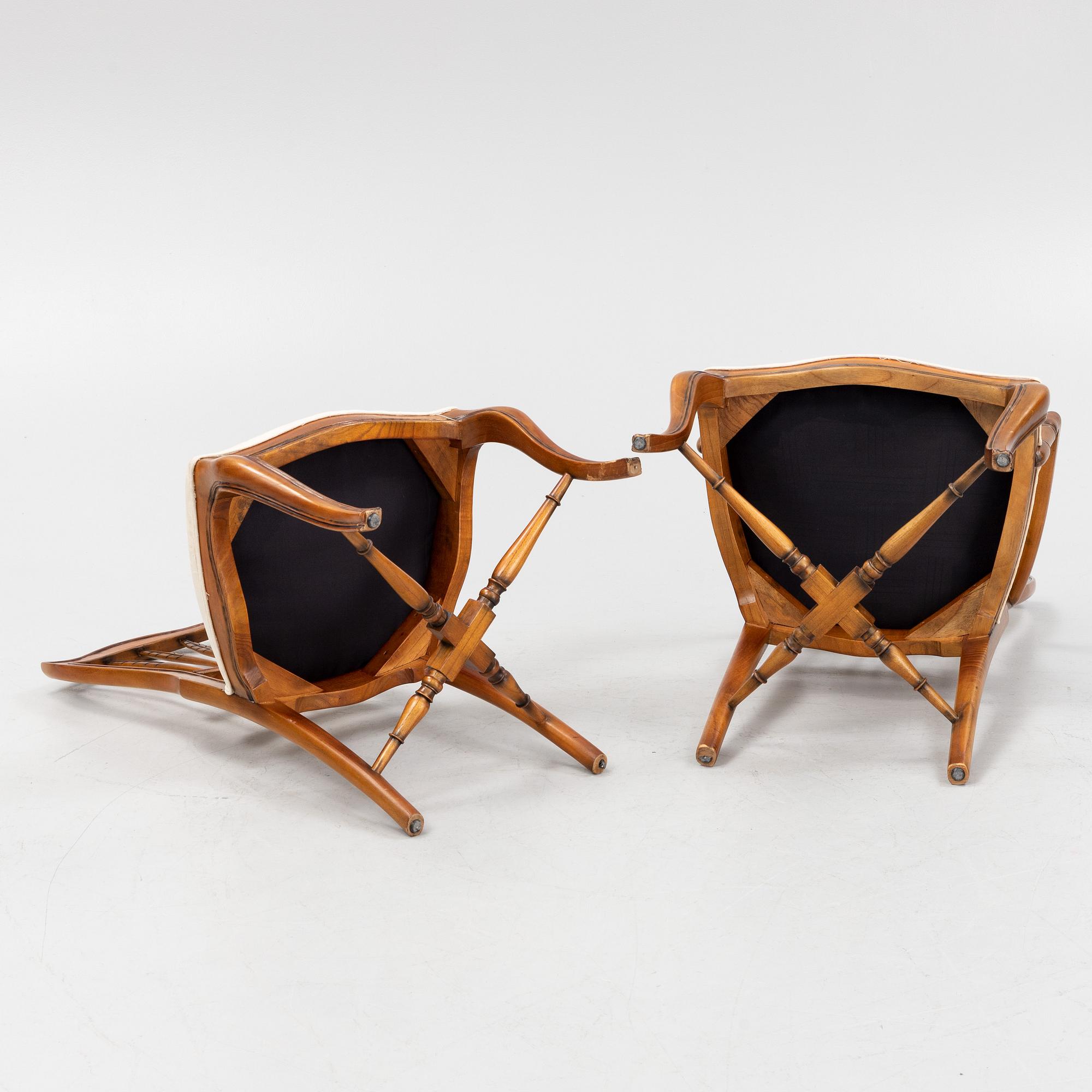Ten mahogany chairs, Indonesia, late 20th Century.