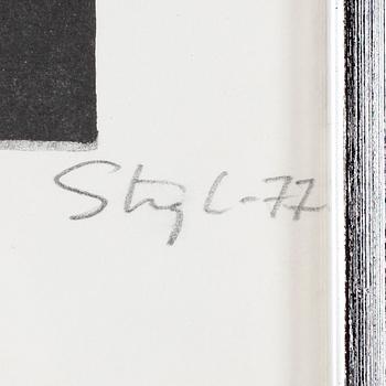 STIG LINDBERG, litografi, signerad och daterad -77, numrerad 82/280.