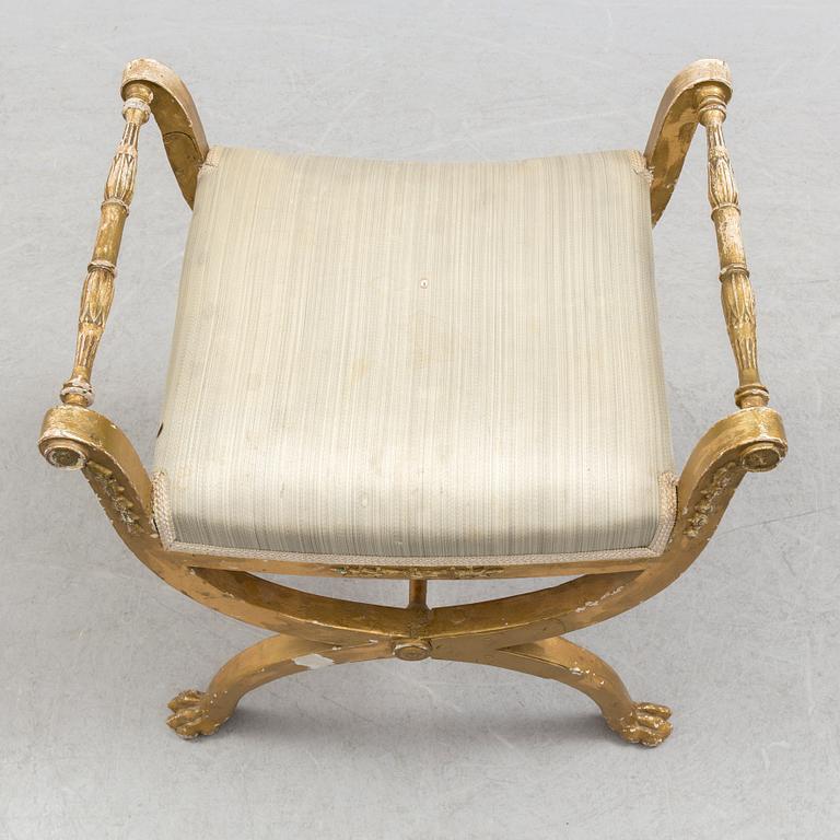An early 19th century late Gustavian stool.