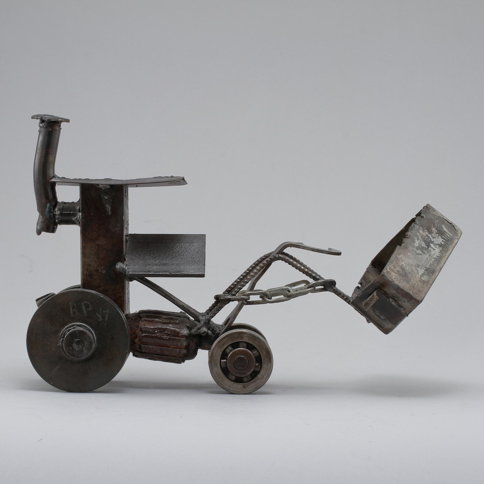 BOB PASTERKAMP, skulptur, metall, signerad och daterad 87 ?.