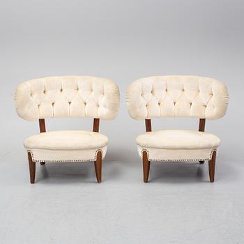 Otto Schulz, a pair of 'Schulz' easy chairs, Jio Möbler, Jönköping, second half of the 20th Century.