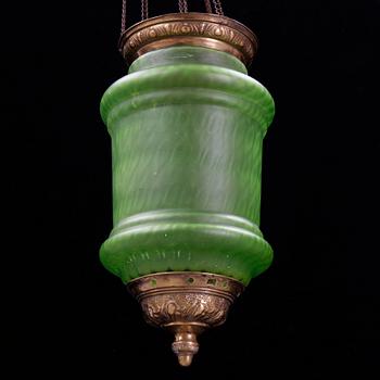 A circa 1900 ceiling light.