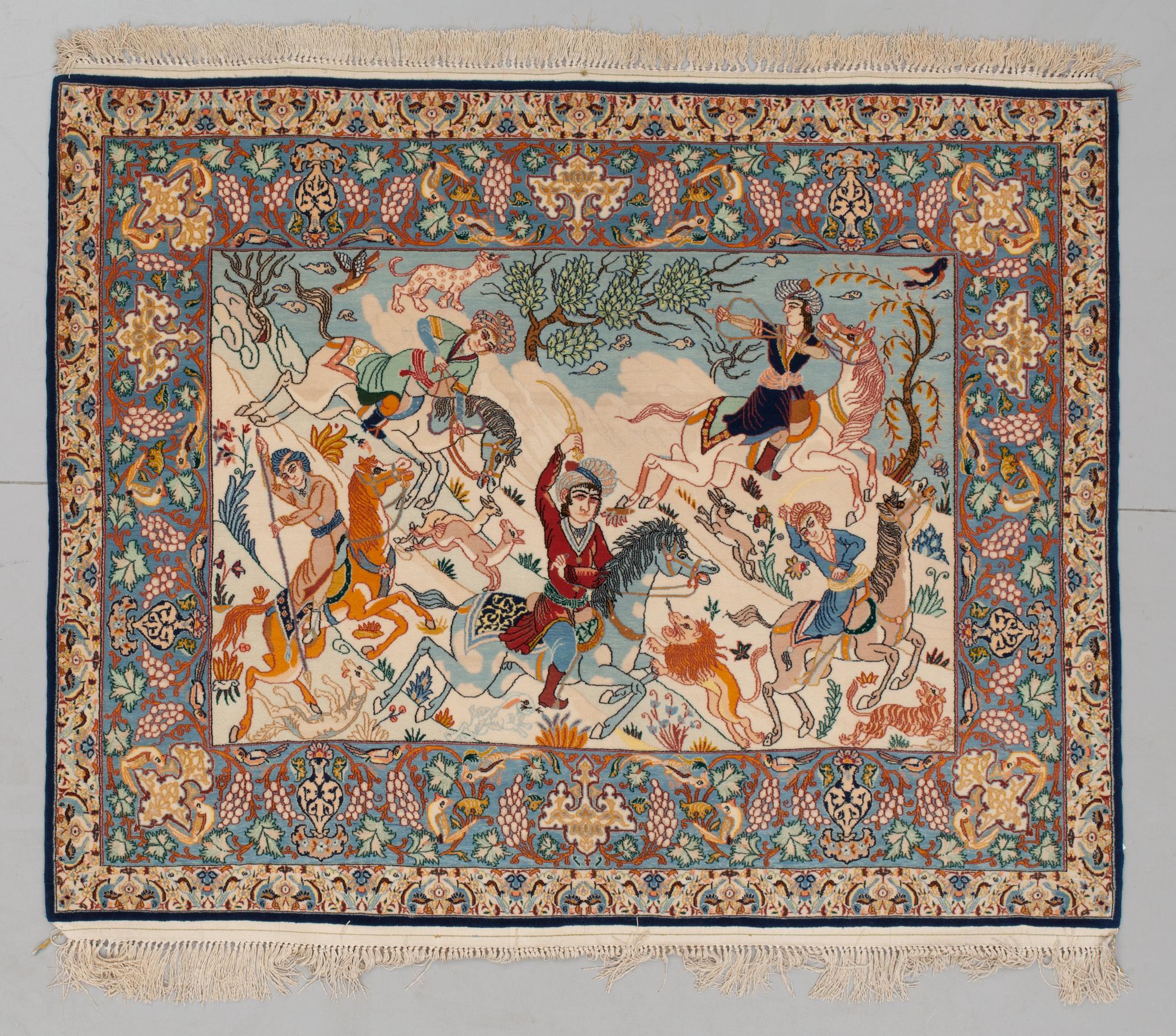 RUG. Old Esfahan Figural.