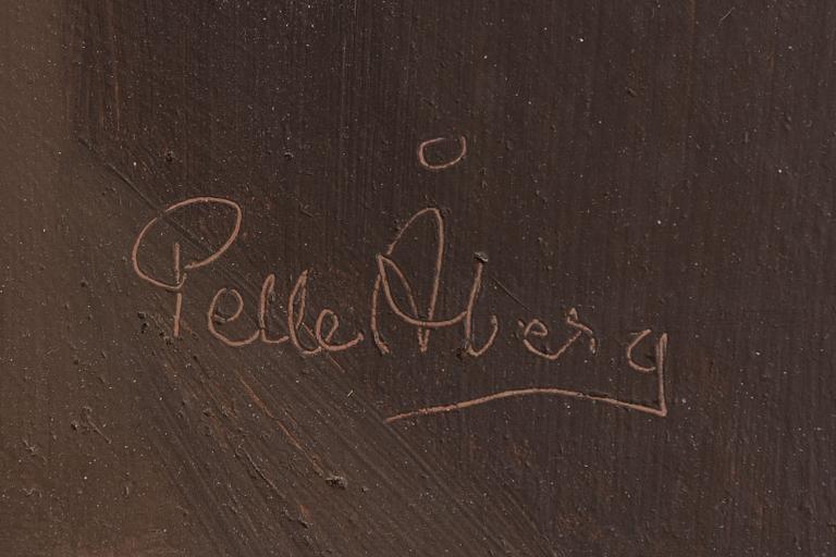 Pelle Åberg, Kvinna i pälsjacka.