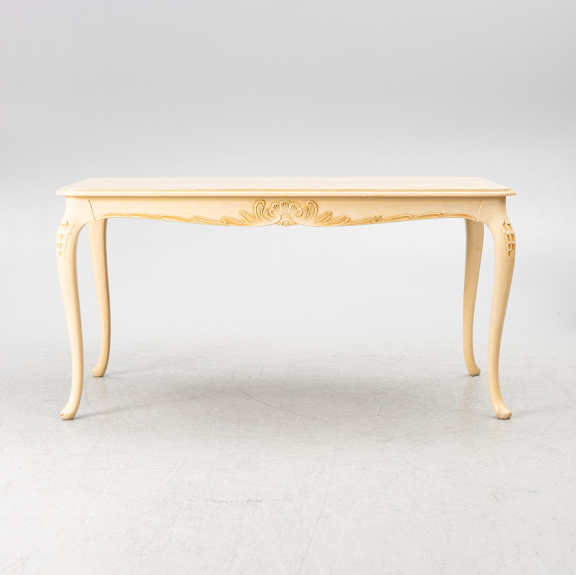 Matbord, rokokostil, 1900-talets första hälft.