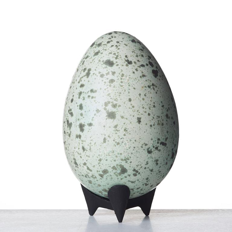 Hans Hedberg, a faience sculture of an egg, Biot, France.