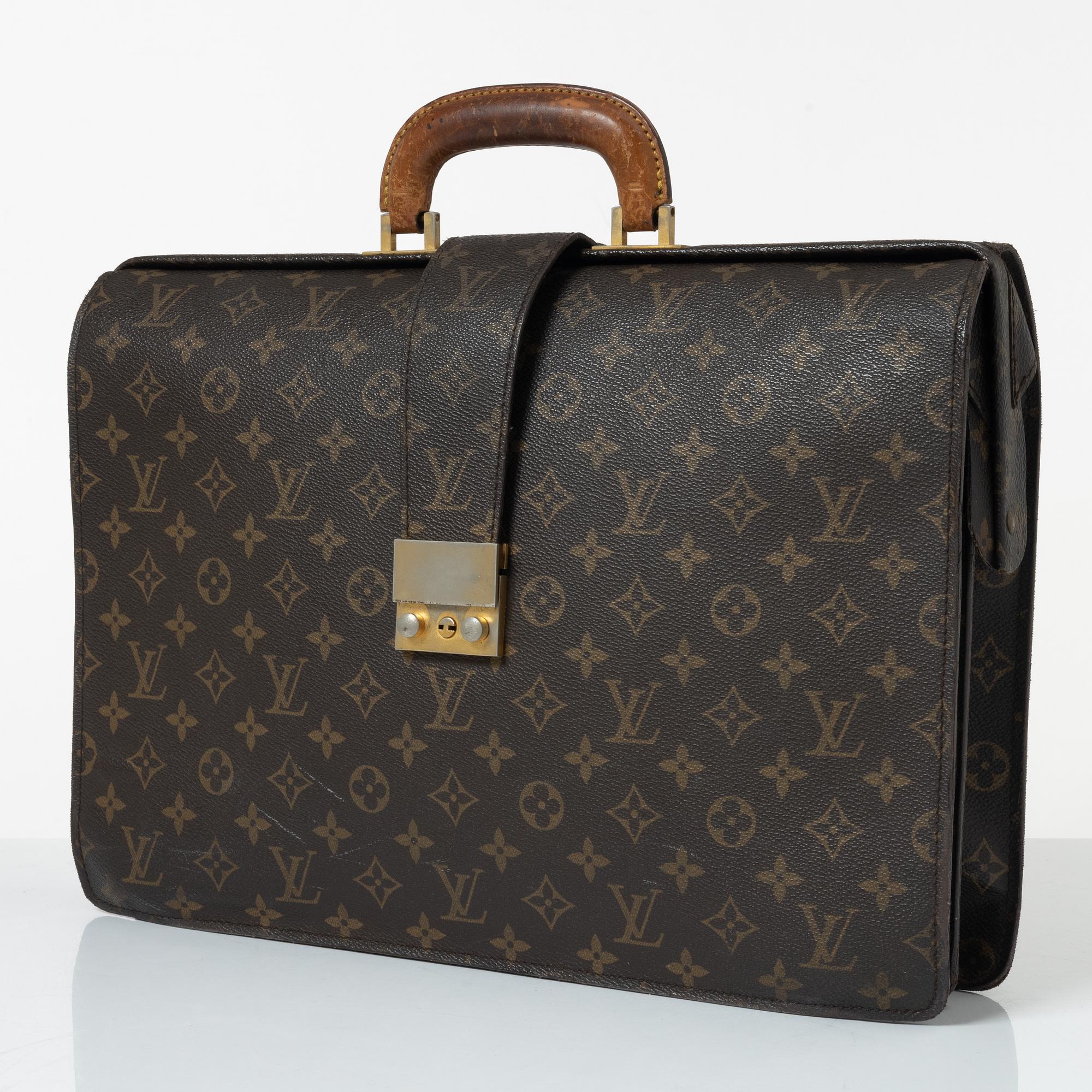 Louis Vuitton, briefcase, "Serviette Fermoir", vintage.