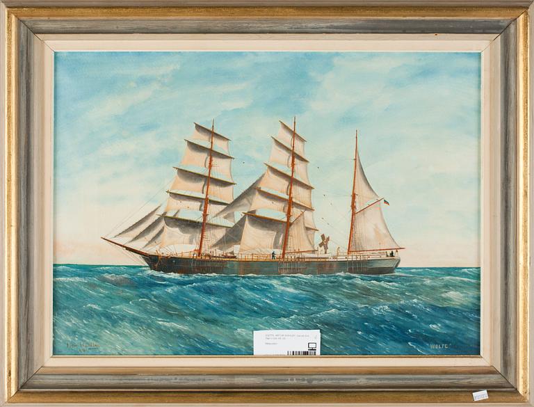 ARTUR WAHLBY, olja på duk. Sign o dat -44.