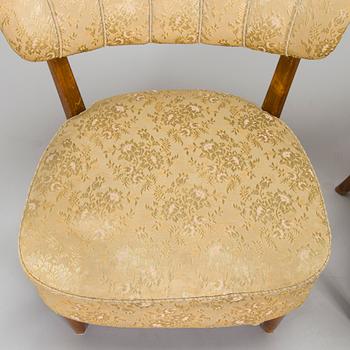 Lisa Johansson-Pape, a pair of 1940s armchairs for Oy Stockmann Ab, Keravan puusepäntehdas.