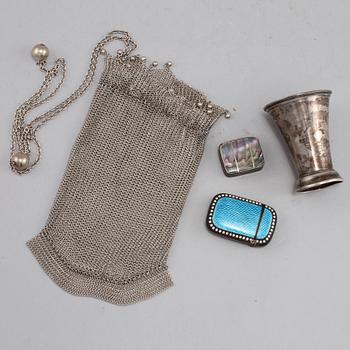 PARTI SILVER, 4 delar, 1900-tal. Vikt 190 g.