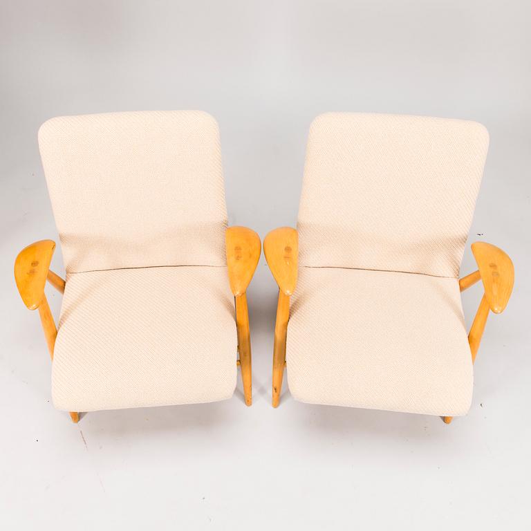 Ilmari Tapiovaara, A pair of '2468', 'Eve' armchairs for Asko. Designed 1960.