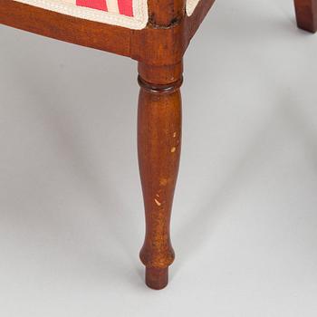 Nojatuoleja, 4 kpl, empire, Venäja 1800-1810.