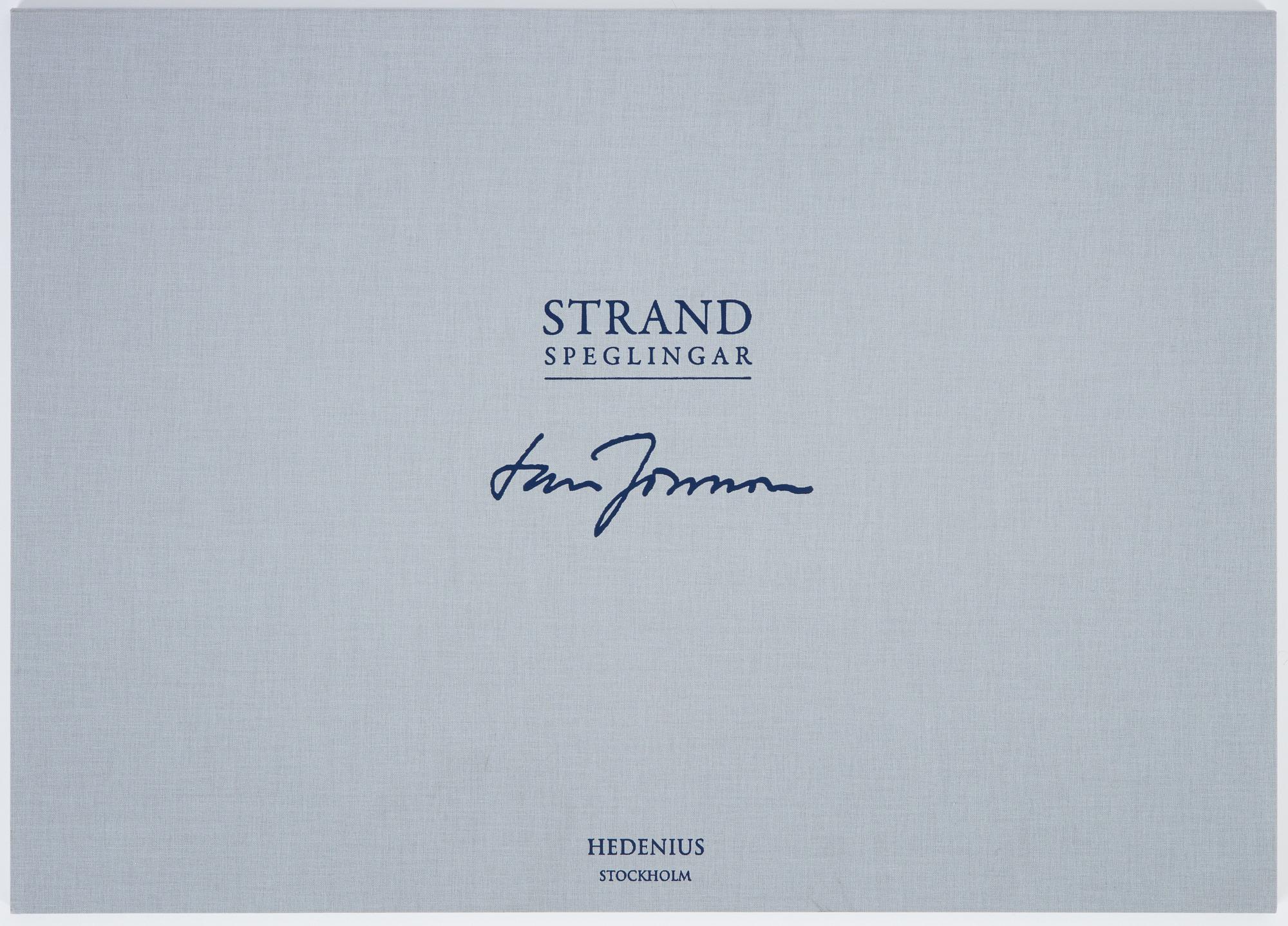 Lars Jonsson, portfolio "Strandspeglingar" with 5 lithographs in colour, signed EA XIV/XL.