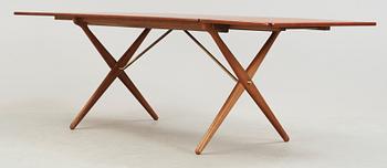 A Hans J Wegner teak and oak dining table, Andreas Tuck, 1950's-60's.