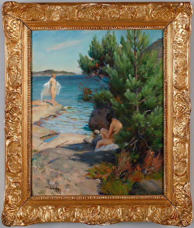 IVAR KAMKE, olja på pannå, sign och dat 1932.