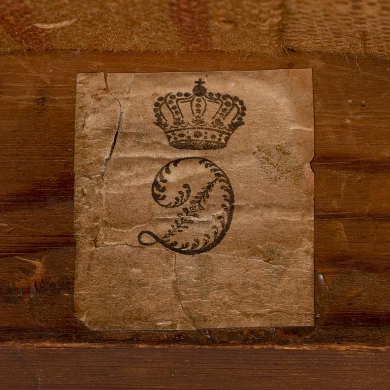 A pair of Royal Empire chairs, first half of the 19th Century.